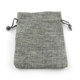 10pcs Colorful Burlap Drawstring Gift Bags, Jewelry Packaging Pouches