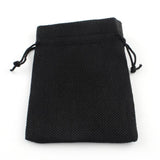 10pcs Colorful Burlap Drawstring Gift Bags, Jewelry Packaging Pouches