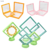 PE Suspension Box Film Floating Display Case Jewelry Storage Stand 6 Colors