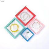 PE Suspension Box Film Floating Display Case Jewelry Storage Stand 6 Colors
