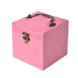 3 Layer Jewelry Box Mirrored Display Organizer Mini Chest Holder