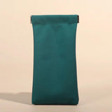 Leather Purse Jewelry Bag Spring Mouth Automatic Closing