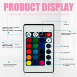 Acrylic Night Light Base 3D LED Lamp Base USB Touch Remote Control 7 Color