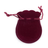 Velvet Calabash Shape Drawstring Jewelry Pouches - Multicolor