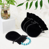 Velvet Calabash Shape Drawstring Jewelry Pouches - Multicolor