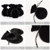 Velvet Calabash Shape Drawstring Jewelry Pouches - Multicolor