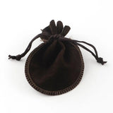 Velvet Calabash Shape Drawstring Jewelry Pouches - Multicolor