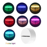 7 Color Acrylic Night Light Base 3D Lamp USB Touch Remote Control
