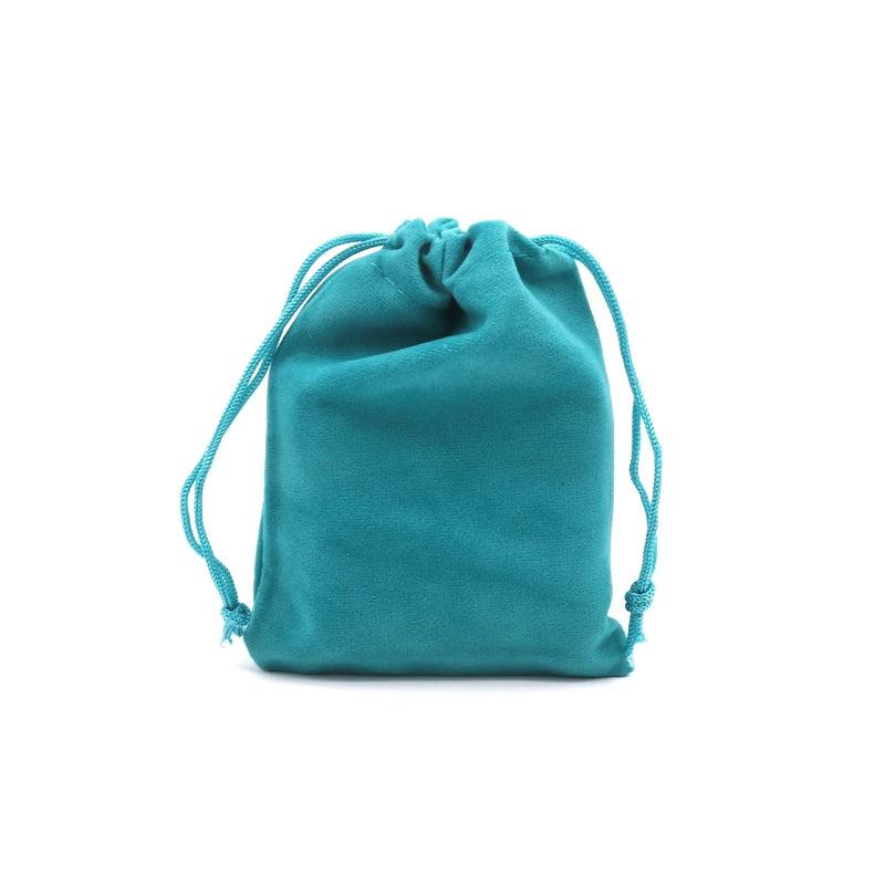 10pcs Velvet Drawstring Bags 9x12cm Soft Jewelry Pouches Wedding Gift Bag
