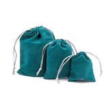 10pcs Velvet Drawstring Bags 9x12cm Soft Jewelry Pouches Wedding Gift Bag