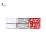 25mm Print Snowflake Christmas Ribbon DIY Gift Wrap Accessories