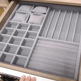 Stackable Velvet Jewelry Display Tray Case