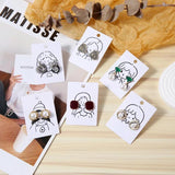 5x7cm Stud Earrings Beauty Tag Jam Earring Card
