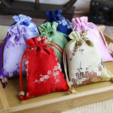 Peach Blossom Carry Bag Brocade Durable Bedroom Decoration