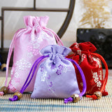 Peach Blossom Carry Bag Brocade Durable Bedroom Decoration