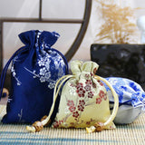 Peach Blossom Carry Bag Brocade Durable Bedroom Decoration