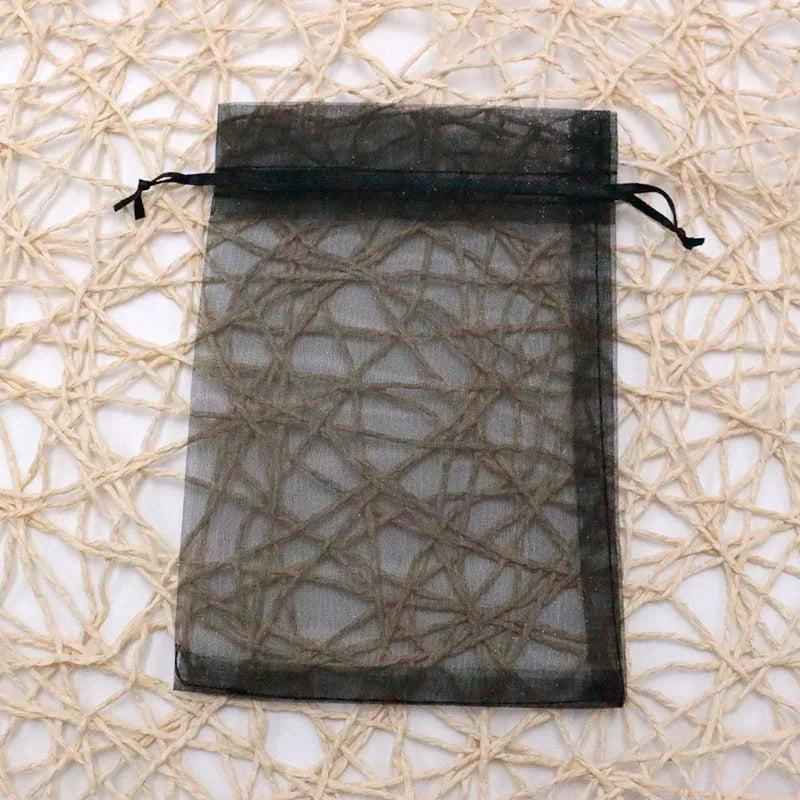 50pcs Organza Bags 13x18cm Tulle Wedding Favor Gift Packaging Sheer Bags