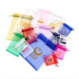 50pcs Organza Bags 13x18cm Tulle Wedding Favor Gift Packaging Sheer Bags