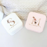 Personalized Leather Jewelry Box Zipper Case