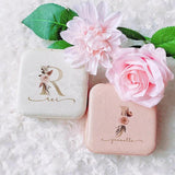 Personalized Leather Jewelry Box Zipper Case