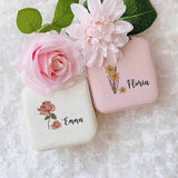 Personalised Birth Month Flowers Jewellery Box