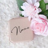 Personalised Jewellery Box Girls Travel Jewelry Case with Name