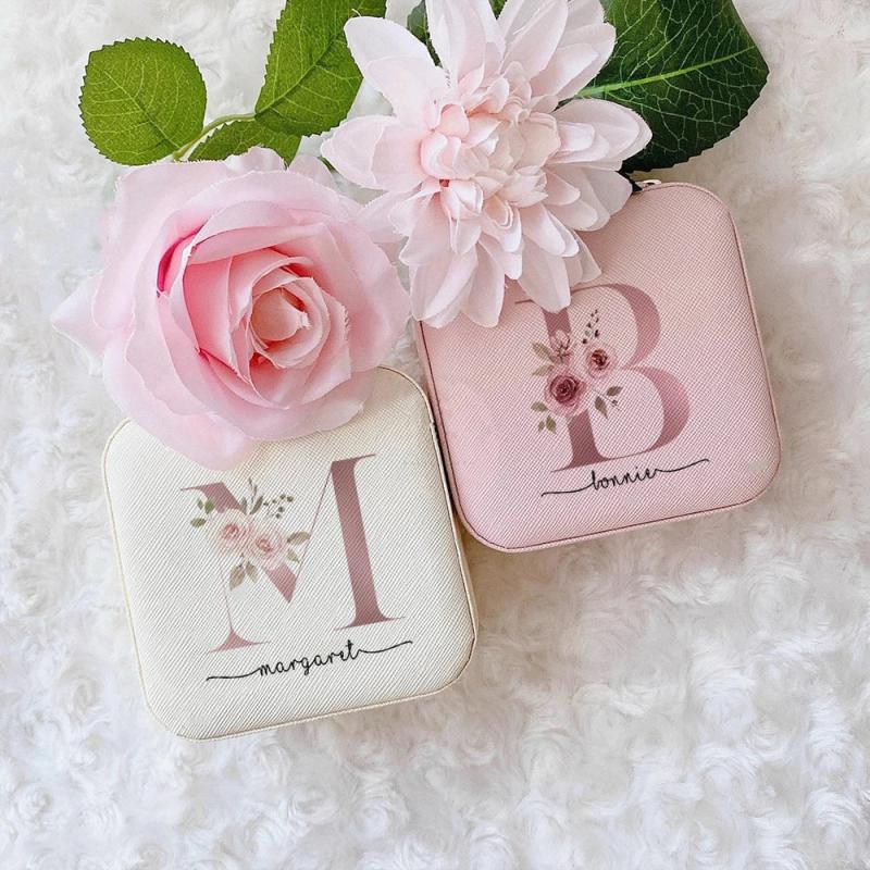 Personalized Travel Jewelry Case for Bridesmaid