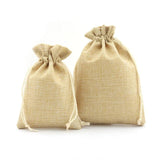 50Pcs Natural Burlap Wedding Candy Cookies Pouch Drawstring Bags