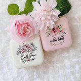 Personalised Floral Flower Frame Jewellery Case Travel Jewelry Box
