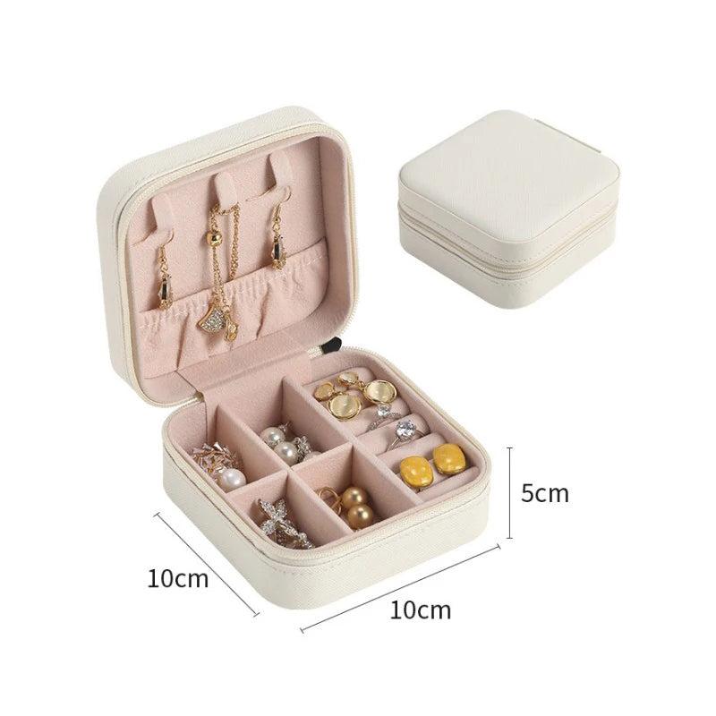 PU Storage Unique Jewelry Box Creative Portable Travel Storage Box