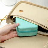 PU Storage Unique Jewelry Box Creative Portable Travel Storage Box