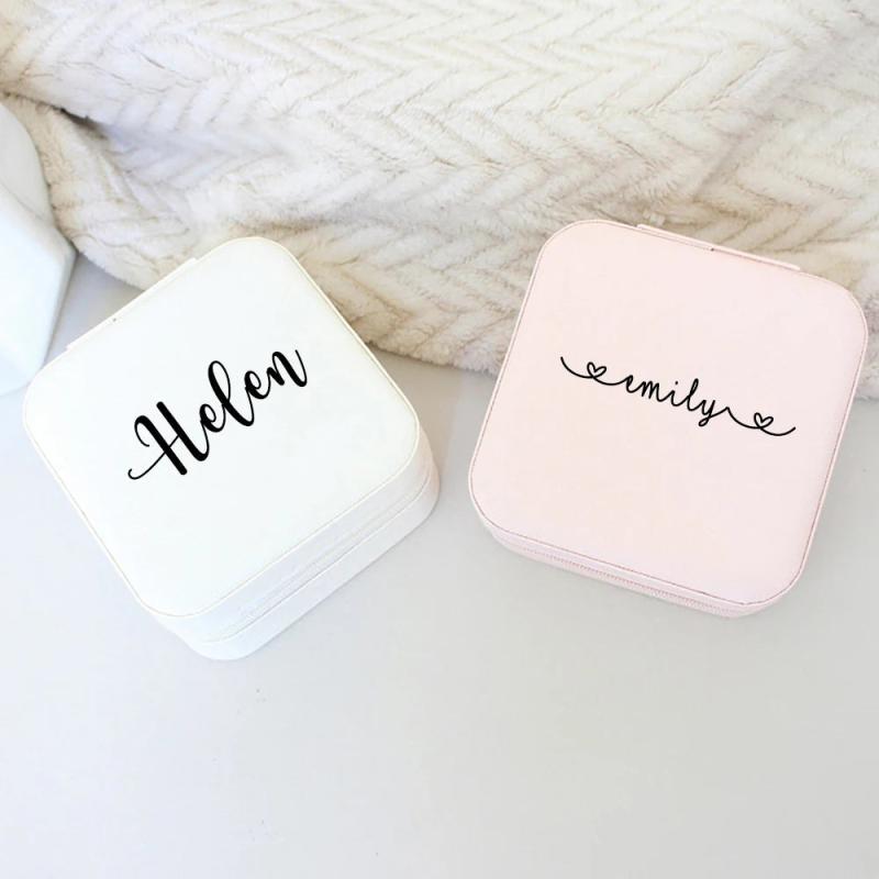 Personalised Jewellery Box Travel Case for Her