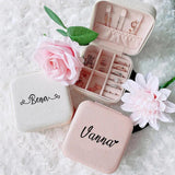 Personalised Jewellery Box Travel Case for Her