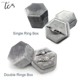Velvet Engagement Ring Earring Box, Wedding Supplies