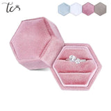 Velvet Engagement Ring Earring Box, Wedding Supplies