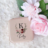 Personalised Jewelry Box Travel Case with Name - Wedding Bridesmaid Gift