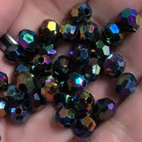 50/100pcs 8mm AB Spacer Round Acrylic Beads for Jewelry Making