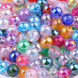 50/100pcs 8mm AB Spacer Round Acrylic Beads for Jewelry Making