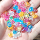 50/100pcs 8mm AB Spacer Round Acrylic Beads for Jewelry Making