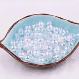 50/100pcs 8mm AB Spacer Round Acrylic Beads for Jewelry Making