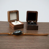 Wooden Wedding Ring Storage Box Jewelry Holder
