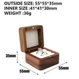 Wooden Wedding Ring Storage Box Jewelry Holder