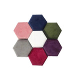 Hexagon Velvet Ring Box for Wedding Ceremony Engagement