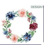 Personalised Floral Wreath Jewellery Box with Name