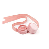 Pink Velvet Jewellery Box Pendant necklace holder Love Ring Box jewelry case