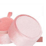 Pink Velvet Jewellery Box Pendant necklace holder Love Ring Box jewelry case
