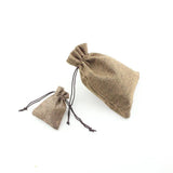 Eco Drawstring Wedding Candy Cookie Pouch 50Pcs/Lot Natural Burlap Gift Bag
