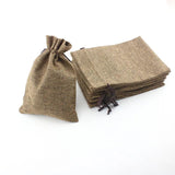 Eco Drawstring Wedding Candy Cookie Pouch 50Pcs/Lot Natural Burlap Gift Bag