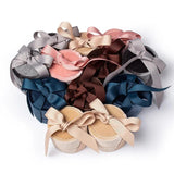 Velvet Ring Display Jewellery Box Round Bow Wedding Earrings Pendants Gift