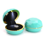 LED Lighted Wedding Ring Pendant Earring Case Jewelry Display Box